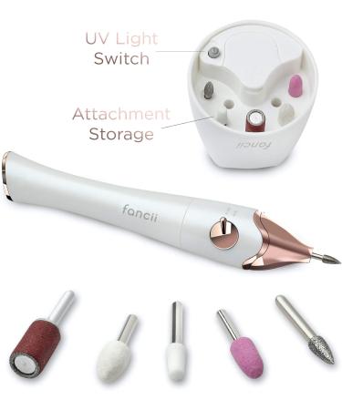 Fancii Electric Manicure & Pedicure Nail File Set with UV Dryer - Portable Nail Drill System (Champagne Gold) - Buy Online on GoSupps.com