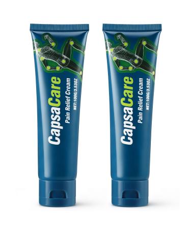 2 Pack CapsaCare Neuropathy Relief Cream Capsaicin Nerve Relief Cream with Mint & Lavender Oil Cooling & Soothing Formula for Skin Discomfort Lightweight & Non-Greasy