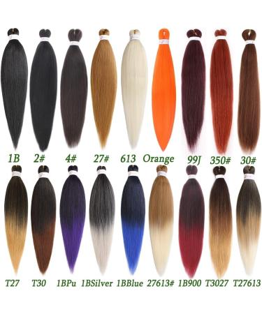 Leeven 8 Packs Pre Stretched Braiding Hair Yaki Texture Low Temperature Synthetic Hair Ombre Copper Red Easy Braid Hair for Woman Pre Stretched Ombre Braiding Hair Extensions /26 Inch T30# 26 Inch (Pack of 8) T30# - Buy Online on GoSupps.com