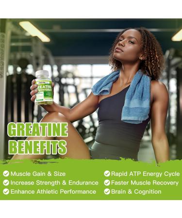Buy Sugar-Free Creatine Monohydrate Gummies 5g - 180 Lemon Chewable Supplements for Men & Women - Pack of 2 - Buy Online on GoSupps.com