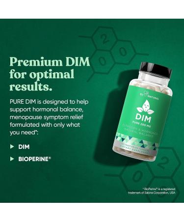 DIM Supplement 200mg for Energy, Stress Relief, Estrogen Balance & Menopause Support - 60 Vegetarian Capsules - Buy Online on GoSupps.com