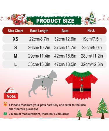 Funny Christmas Elf Costume for Dogs - Holiday Pet Outfit with Belt | Small Dog Xmas Cosplay - Buy Online on GoSupps.com