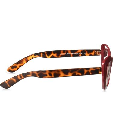 A.J. Morgan Women's Crushed Reading Glasses - Red/Tort Size 3 US | Stylish & Comfortable Eyewear for All Occasions - Buy Online on GoSupps.com