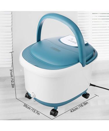 ACEVIVI Foot Bath Spa with Heat, Massage Rollers, Pumice Stone - Adjustable Time & Temp | Blue - Buy Online on GoSupps.com
