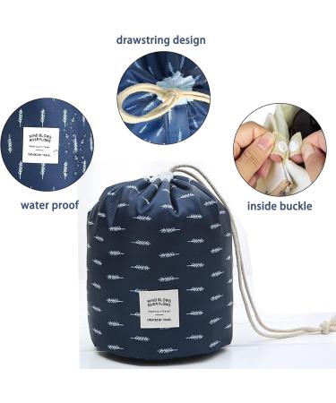 Portable Makeup Bag & Toiletry Organizer Pouch for Women - Cactus + Leaf Foldable Travel Cosmetic Bag - Buy Online on GoSupps.com