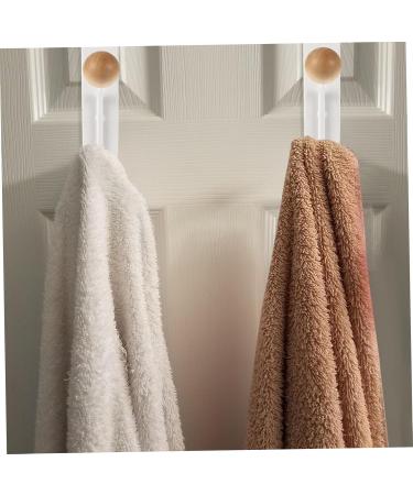 PRETYZOOM 2pcs Hook up Clothes Hanger Door Back Hat Hook White Bathroom Towel Hooks Clothes Hook No Punching - Buy Online on GoSupps.com