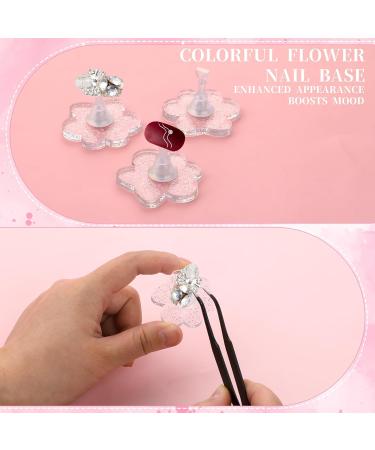 Prasacco Nail-Decoration-Kits WUQIQU Holder Acrylic Nail Display Stand with 3 Bases Magnetic for Nail Art - Buy Online on GoSupps.com
