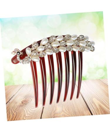 Angoily Hair Comb Different Occasions Unique Design Hair Clip Comb No Peculiar Smell Durable French Side Combs Thick Hair Girls Hair Styling Fine Craft Vintage Women's Rhinestone - Buy Online on GoSupps.com