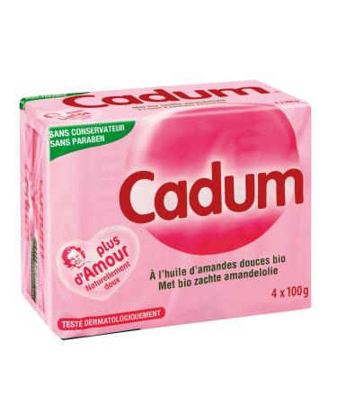 Cadum Savon Solide Amandes Douces 4 x 100g