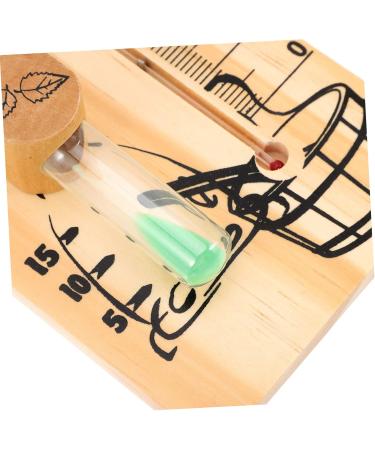 Ganazono 2-St Sauna Timer Hourglass Toy - 15 Minute Wooden Sauna Dater & Desk Attachment for Baby Room - Perfect Wooden Glass Timer & Thermometer - Buy Online on GoSupps.com