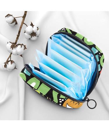 Menstrual Pad Bag with Zipper - Stylish Ladies Napkin Pouch & Tampons Collection Bag for Women & Girls | Perfect for April Fools' Day Gift - Buy Online on GoSupps.com
