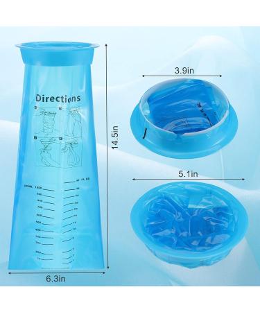 100 Disposable Emesis Bags - 1000ml - Motion Sickness, Travel, Pregnancy - Hospital Grade - Buy Online on GoSupps.com