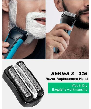 Replacement Head for Series S3 Electric Shavers - Compatible with 300S 301S 310S 3020S & 3030S (32b) | International Shipping Available - Buy Online on GoSupps.com