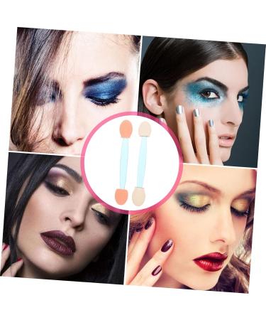 Baluue 100pcs Professional Eyeshadow Emulsion Dual Ended Makeup Brush Makeup Gadgets 6.5x1.3cm Blue - Buy Online on GoSupps.com