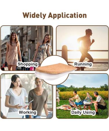 Abnaok Heel Lift - 4 Layer Gel Shoe Inserts for Women | Adjustable Orthopedic Heel Lifts for Pain & Leg Length Discrepancy | 2 Pairs Wedge Inserts - Buy Online on GoSupps.com