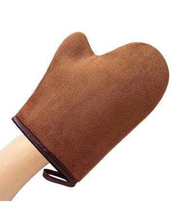 Auto-Bronzant | Applicateur Autobronzant Sans Soleil - Applicateur Ultra Doux Lavable en Machine avec Pouce pour Spray Lotion Mousse Corps Visage Femme Homme Brun
