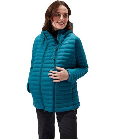 Berghaus Women's Nula Maternity 2in1 Hooded Jacket - Size 8, Deep Ocean Color - Buy Online on GoSupps.com