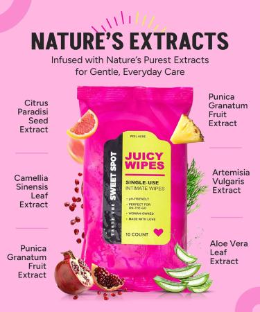 Sweet Spot Pineapple Extract Vaginal Probiotics & Flushable Feminine Wipes pH Balance Intimate Health Support for Women 60 Capsules + 10ct Wipes - Buy Online on GoSupps.com