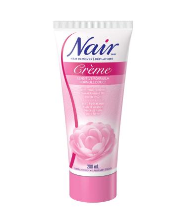 Nair Sensitive Formula Hair Removal Cr me with Sweet Almond Oil and Baby Oil 200-ml