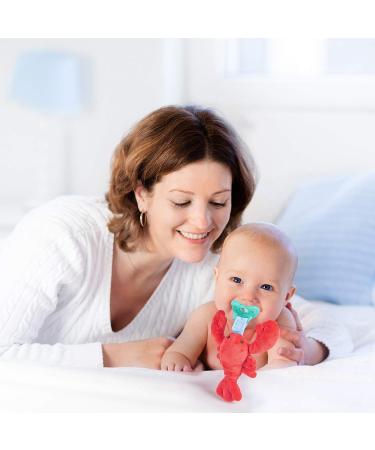 Plush Lobster Pacifier Holder - Soothie Snuggle Pacifier with Stuffed Animal - Silicone Pacifier for Newborn Baby (0+ Months) - Buy Online on GoSupps.com