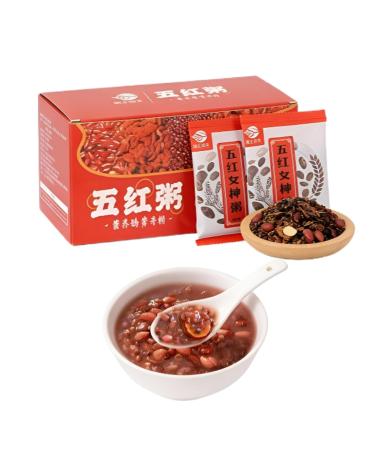 Bouillie De C r ales M lang es 5 Ingr dients 525 G (7 Sachets Individuels) | Congee Grains Grossiers Sain Cuisson Facile For Le Petit-d jeuner/repas/collation D licieux Et Nutritif
