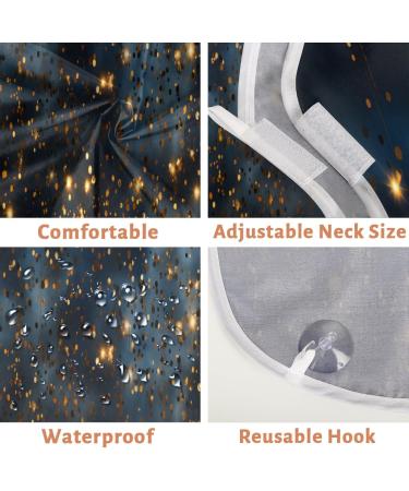 Starry Night Beard Bib Apron - Men's Beard Hair Catcher Perfect Father's Day & Anniversary Gift with 2 Suction Cups - Buy Online on GoSupps.com