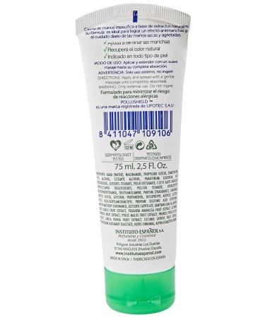 Buy Instituto Espa ol Est ndar 111-0716 Anti-Wrinkle Hand Cream Detox 75ml - Hydrating & Rejuvenating Formula for Youthful Hands - International Shipping Available - Buy Online on GoSupps.com