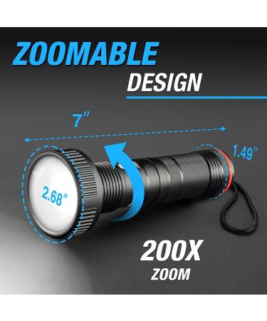 Bell+Howell Taclight Max Ultra High-Powered 500 Lumens Handheld Flashlight- Rechargeable, Water Resistant, 15 Hours Long-Lasting, 5 Modes - for Outdoor and Camping - Buy Online on GoSupps.com