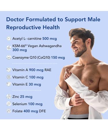 Premom Male Sperm Fortify Capsules - Male Fertility Supplements for Men Prenatal Pre & Probiotics for Women Bundle Fertility Support for Women 120 Count - Buy Online on GoSupps.com