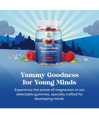 Kid's Relaxing Calm Magnesium Gummies - 85mg Elemental Magnesium for Nerve, Bone, and Muscle Health - Gelatin and Gluten-Free Formula for Daily Wellness - Buy Online on GoSupps.com