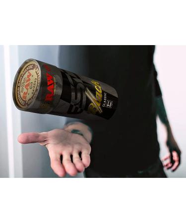 RAW Cones Classic Black 1-1/4 Size 100 Pack - Natural Pre Rolled Rolling Paper with Tips & Packing Tubes | Slow Burning & Thin | 100 Count - Buy Online on GoSupps.com