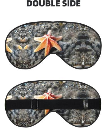 Summer Sea Star Seashell Soft Sleep Eye Mask Female Breathable Eye Patch Perfect for Travel and Relaxation - Buy Online on GoSupps.com