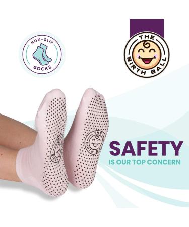 The Birth Ball - Birthing Ball for Pregnancy & Labor - 18 Page Pregnancy Ball Exercises Guide by Trimester - Non Slip Socks - How to Dilate  Induce  & Reposition Baby for Mom Mint Green 65 cm - Buy Online on GoSupps.com