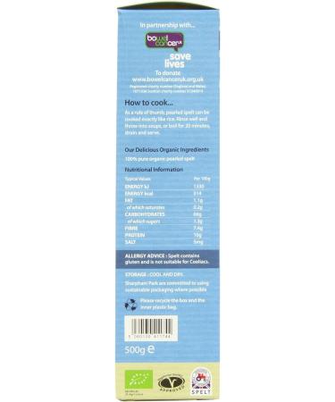 Sharpham Park Organic Pearled Spelt 500G - Buy Online on GoSupps.com