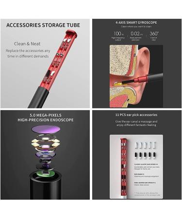 SMSOM Ear Wax Removal Tool Earwax Removal Kit Ear Camera Wireless Ear Remover Endoscope Otoscope Compatible with iOS Android Smart Phones for Adults Kids Pets (Color : Black) - Buy Online on GoSupps.com