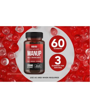 ManUp Male Gummies ManUp Advanced Strength and Overall Healthy Lifestyle Support Supplement Gummy ManUp Maximum Performance and Confidence Supplement Formula Reviews (60 Gummies) - Buy Online on GoSupps.com