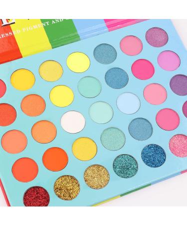 FAEYLI 35-Color Eyeshadow Palette | High Pigmented Matte & Glitter Shades | Long-Lasting Eye Makeup - Buy Online on GoSupps.com