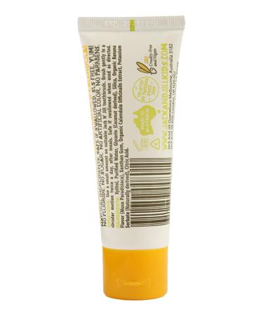 Jack N' Jill Natural Kids Toothpaste - Banana & Raspberry Flavor - Organic, Gluten-Free, Vegan - BPA, Fluoride, SLS, Dairy-Free - 1.76 oz (Pack of 2) - Buy Online on GoSupps.com