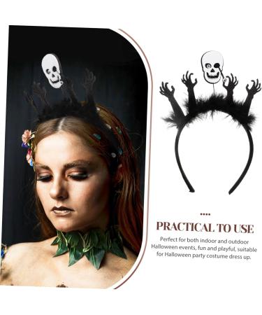 LIFKOME Halloween Photo Booth Halloween Skeleton Headwear Headbands Halloween Party Headband Halloween Headpiece Halloween Hairband Ghost Hair Hoop Halloween Hair Hoop Plastic - Buy Online on GoSupps.com