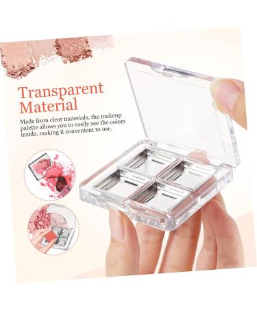 Outanaya 6 Pcs Transparent Square Eye Shadow Box DIY Eye Shadow Palette Empty Makeup Palette Plastic - Buy Online on GoSupps.com