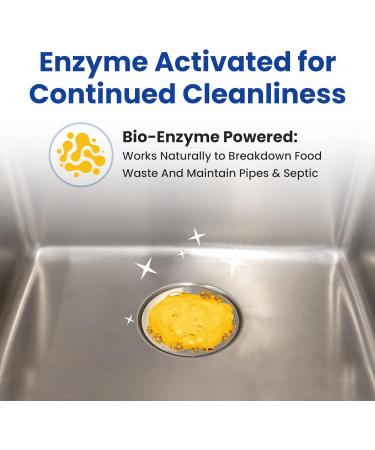 24-Count Garbage Disposal Cleaner and Deodorizer - Foaming Lemon Scented Pods for Kitchen Sink Freshness - 6-Month Supply by Bastion - Buy Online on GoSupps.com