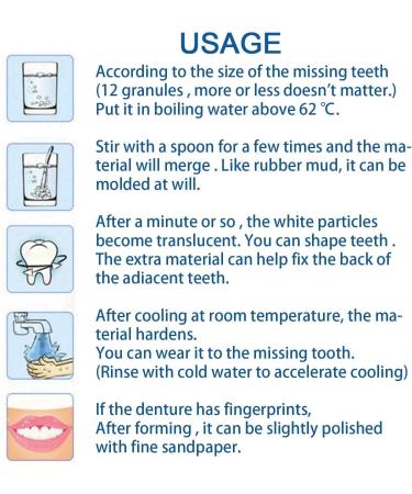 Temporary Tooth Filling Repair Kit - DIY Dental Repair Granules for Broken Teeth - Buy Online on GoSupps.com