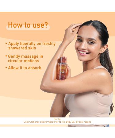 PureSense Deep Moisturising Body Oil 100ml | Macadamia Oil & Rose Petals - Hydrating Skincare for All Skin Types - Buy Online on GoSupps.com