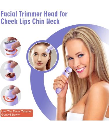 GKINIKG 2 in 1 Women's Electric Razor - Bikini Trimmer, Wet Dry Use, Cordless with Charging Base - Light Purple - Buy Online on GoSupps.com