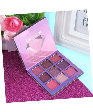 Angoily 2pcs 9 Makeup Palette Eye Shadow Metallic Color 1 count (Pack of 1) Purplex2pcs - Buy Online on GoSupps.com