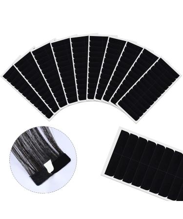 Kalolary 120Pcs Double Sided Hair Tape - Hair Extension Tape Tabs Replacement Tape for Hair Extensions Lace Wig Hairpiece Toupee Hair Weft (Black)