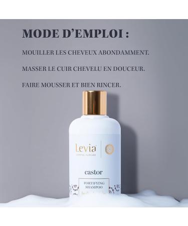 Levia | Fortifying Shampoo with Castor Oil | Strengthens and Stimulates Hair Growth | Fights Breakage | Promotes Hair Growth | For all hair types | 500ml - Buy Online on GoSupps.com