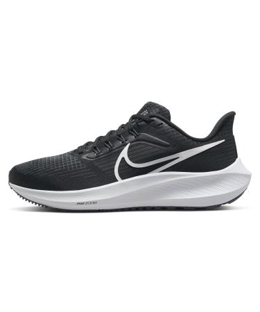 Nike Women's Air Zoom Pegasus 39 Sneaker 40.5 EU Black White Dk Smoke Grey