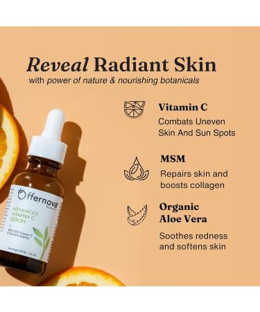 Organic Vitamin C Serum - 20% Vit C & Hyaluronic Acid Anti-Aging Serum for Face Eyes & Neck | Dark Spot Corrector for Youthful Skin - 1 oz - Buy Online on GoSupps.com