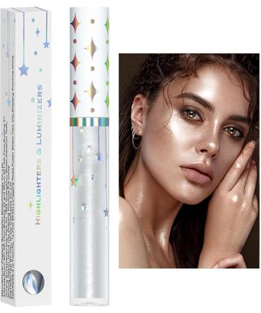 Liquid Face Highlighter - Highlight Beauty Wand | Waterproof Glow Liquid Highlighter Long Lasting Highlighter Shimmer for Cheeks 01# 1 count (Pack of 1) - Buy Online on GoSupps.com